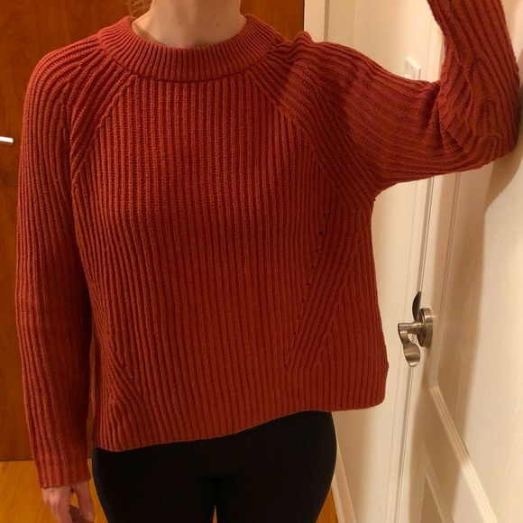Burnt Orange Knit Sweater - Picture 4 of 6